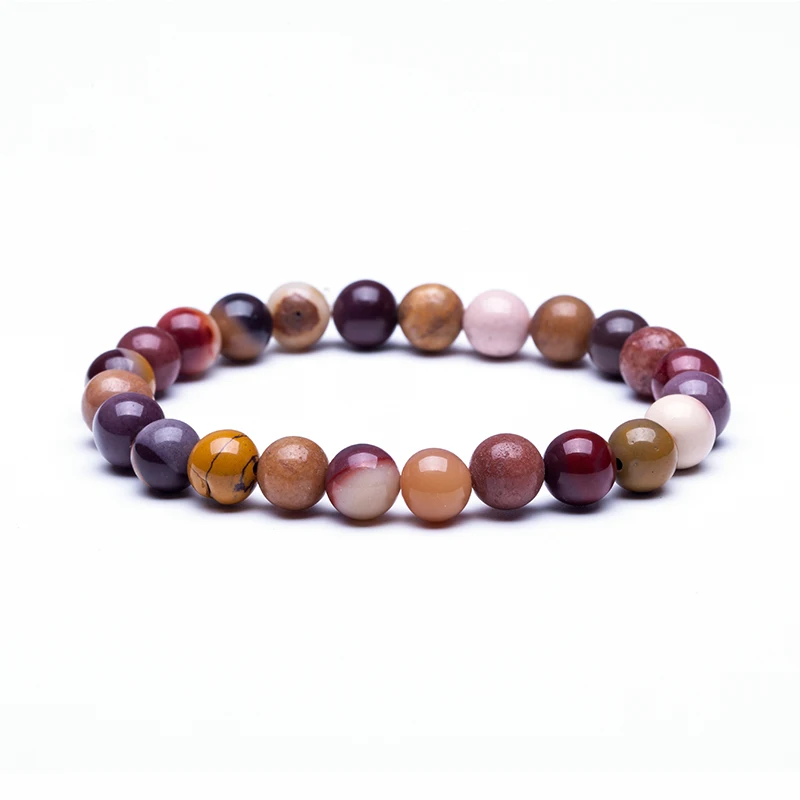 Natural Stone Beads Bracelets High Quality Tiger Eye Buddha Lava Round Beads Elasticity Rope Bracelets for women& men jewelry