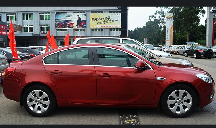 Lsrtw2017 304 нержавеющая сталь окна автомобиля планки для buick regal 2008 2009 2010 2011 2012 2013 Opel Insignia