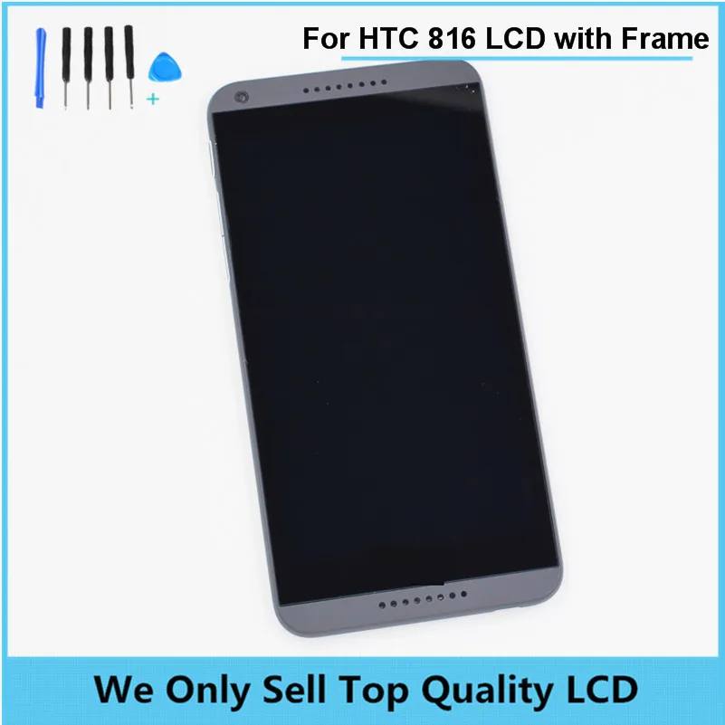 

For HTC Desire 816G 816H LCD with touchscreen Digitizer replacement Parts with frame bezel + Tools