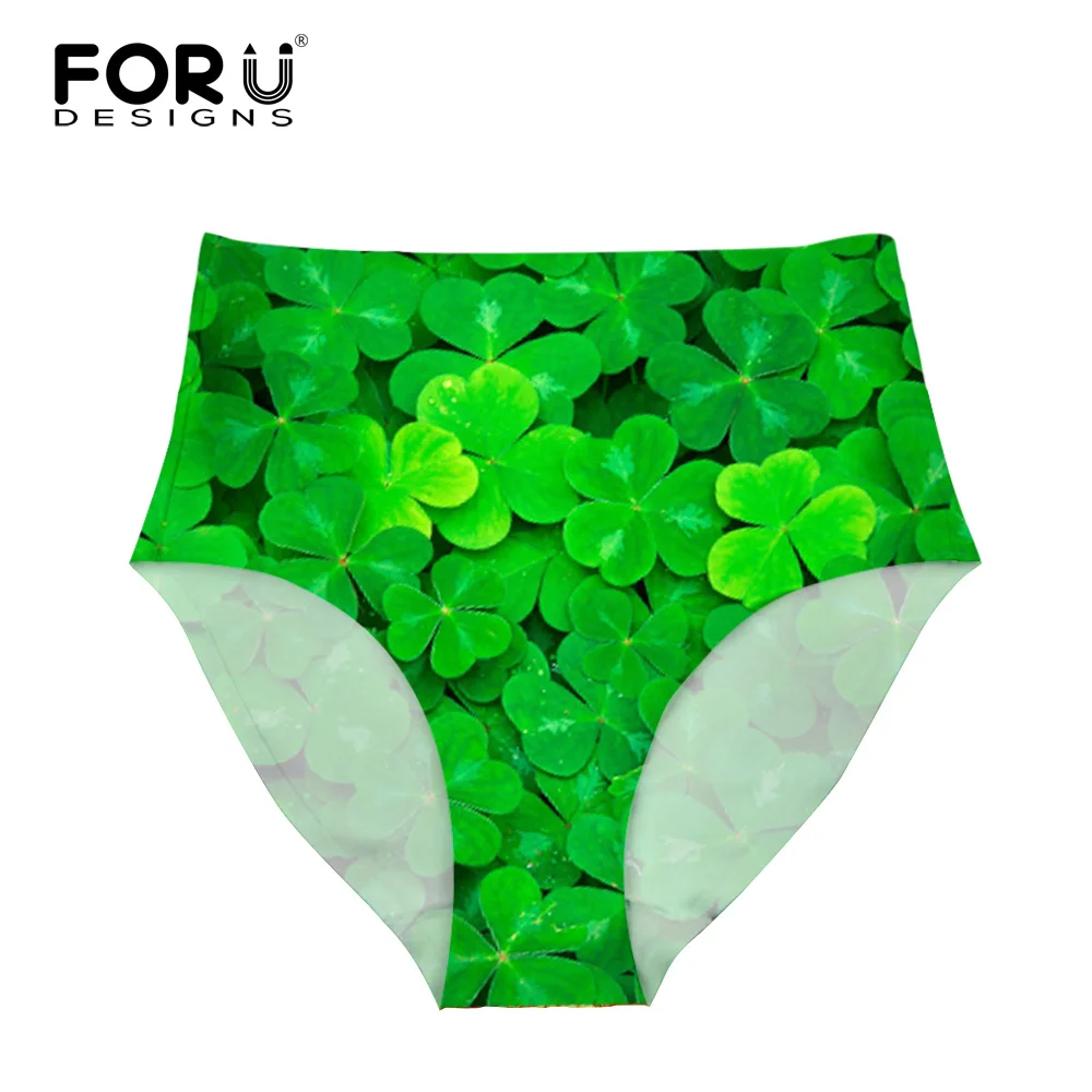 

FORUDESIGNS Modal Panty Women High Waist Underwear Women's Briefs 3D Floral Leaves Ultra-thin Seamless Lady Girl Sexy Panties