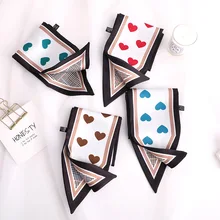 100*10cm New Design Skinny Scarf solid striped Print Women Silk Scarf Small Handle Bag Ribbon Female Head Scarves Wrap For Lady 100*10cm New Design Skinny Scarf solid striped Print Women Silk Scarf Small Handle Bag Ribbon Female Head Scarves Wrap For Lady