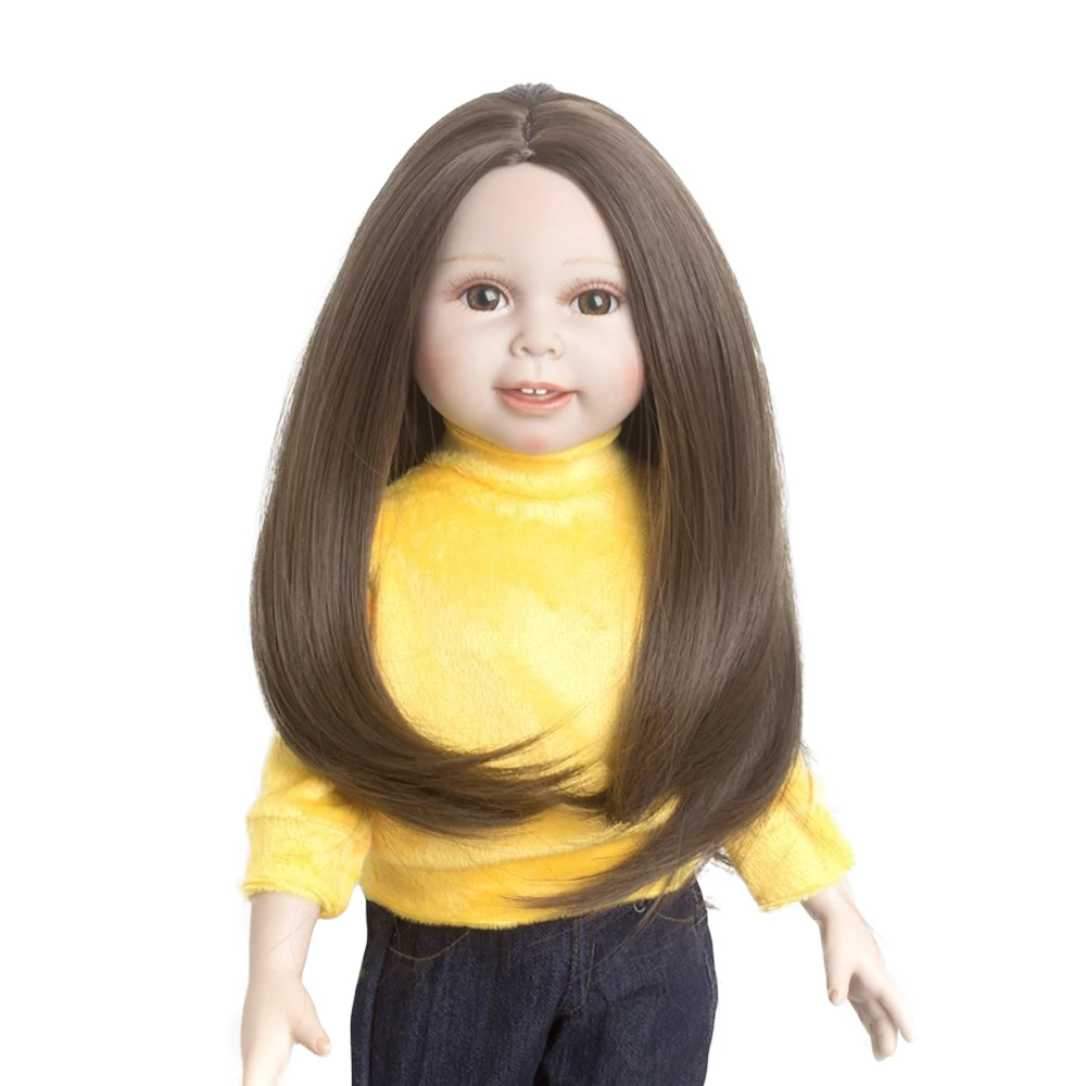 Kids gifts Classical Long Straight Doll Hair Wigs Girl Style for 18'' Height American Doll