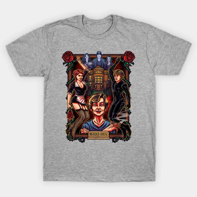 

American Horror Story Murder House mens t-shirt cotton tops tees fitness hip hop men tshirts clothing super big size cmt