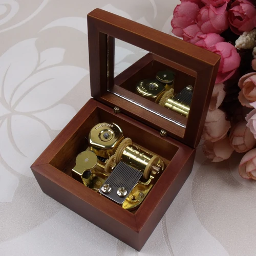 Vintage Handmade Wooden Music Box Toy Gift Handicraft Furnishing