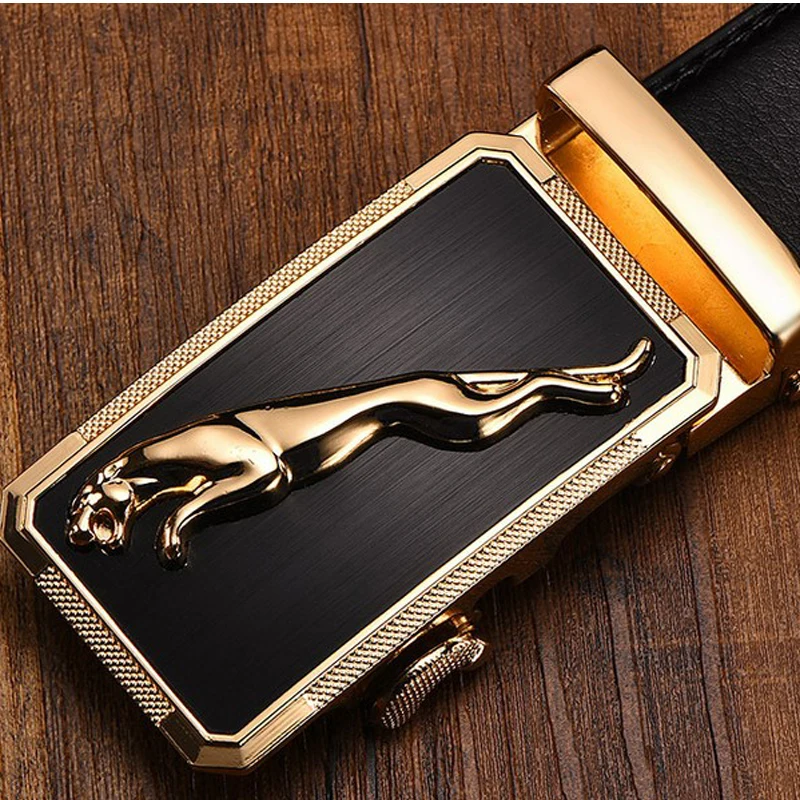 Men Automatic Buckle Belts Men's Formal Wear Leather Belts Length 140cmbelt men formalmens