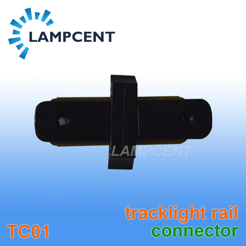 

Free shipping LED tracklight rail connector two wires Straight / corner available black / white available