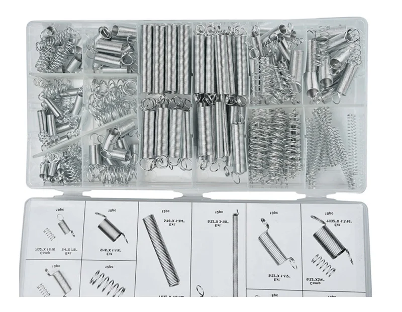200Pcs Steel Spring Electrical Hardware Drum Extension Tension Springs Pressure Suit Metal Assortment Hardware Tool Set 200Pcs Steel Spring Electrical Hardware Drum Extension Tension Springs Pressure Suit Metal Assortment Hardware Tool Set