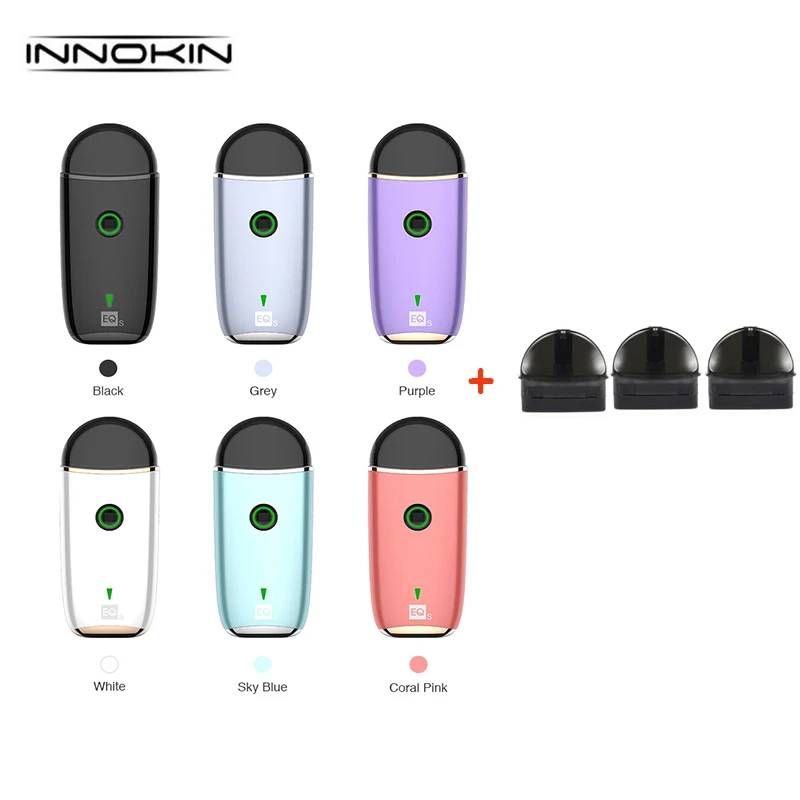

Original Innokin EQs Pod Vape Kit 800mAh Built-in Battery with 2ml Cartridge Pod System Electronic Cigarette Vape