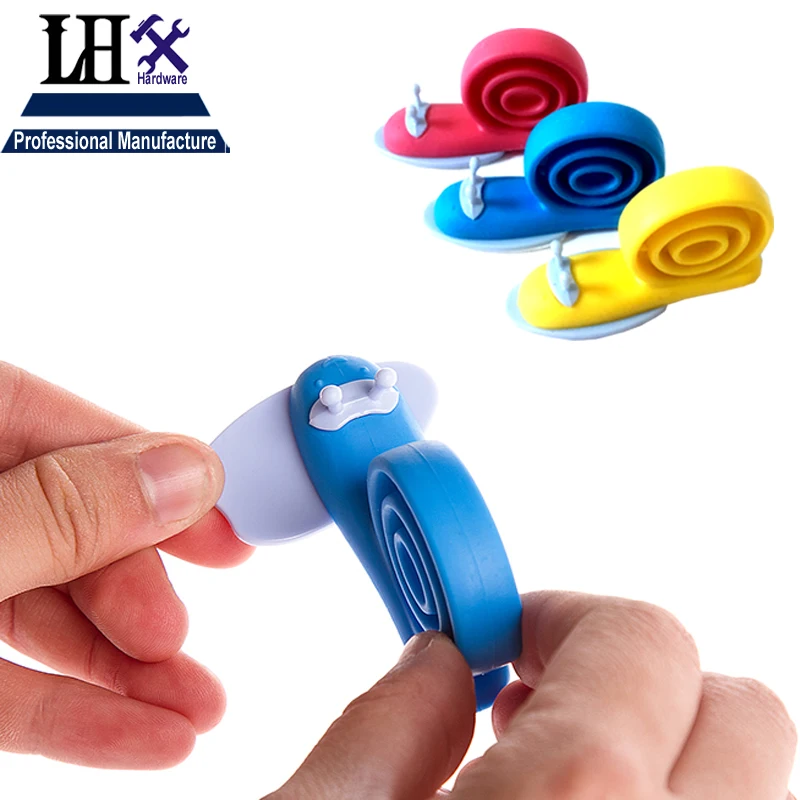 

LHX YP304 Cute Snail Animal Shaped Silicone Door Stopper Wedge Holder Latch Lock for Children Kids Safety Guard Finger Protector