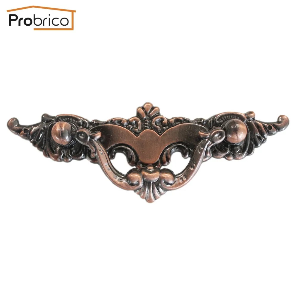 

Probrico Furniture Antique Drawer Handle Vintage Kitchen Cabinet Knob PD572AC64 Zinc Alloy Brushed Copper Pull