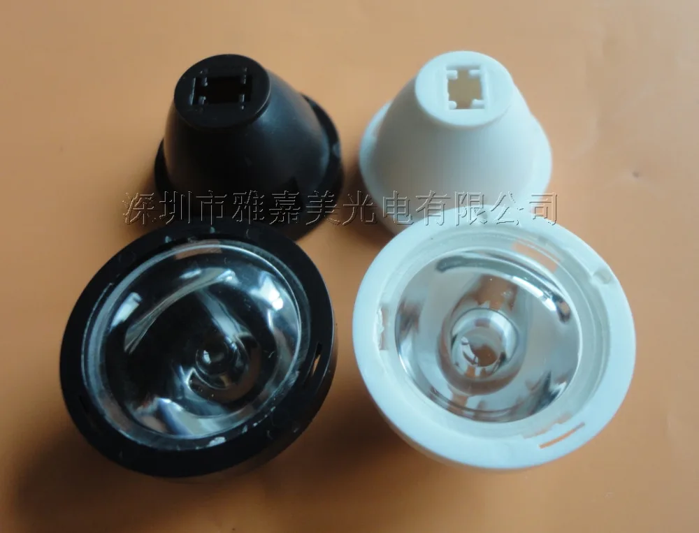 

(with stand )CREE lens Diameter 23.5mm Smooth surface 30 45 60 degrees LED lens ,XPG2/XPG/XPE lens (20 pieces/lot)