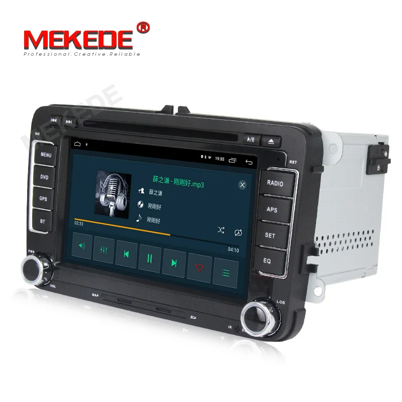 MEKEDE Android 9,1 2+ 32G автомобильный мультимедийный плеер для Volkswagen/Golf/Polo/Tiguan/Passat/b7/b6/SEAT/leon/Skoda/Octavia радио gps