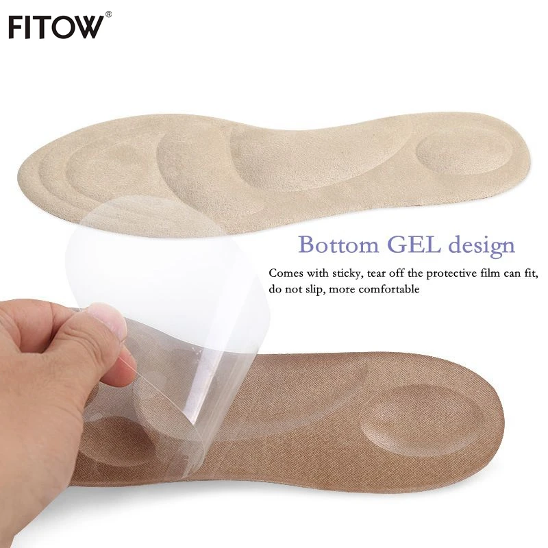 3D full cushion shock absorption non-slip wear GEL insoles suitable Mens and womens Freely cut