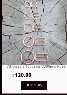 100 шт металлический бюстгальтер со сплавом кольца горки и Крючки Комплект для бюстгальтера