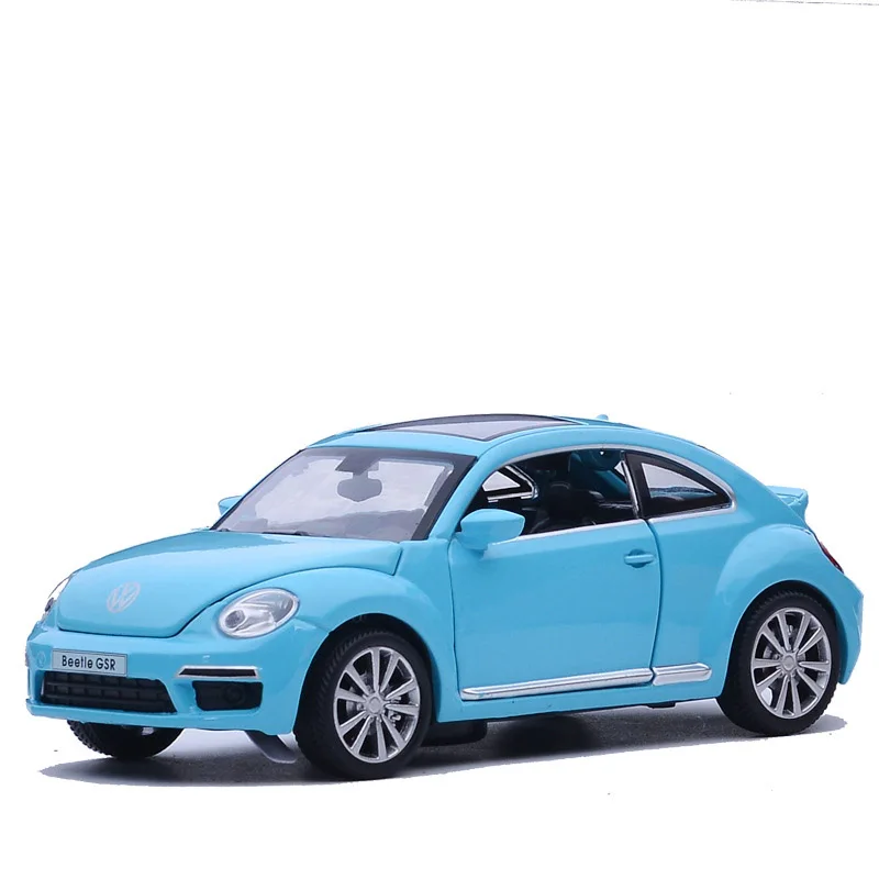 Volkswagen Beetle GSR 1:32 С оттягивающейся спинкой из оптического сплава discast уличный металлический бизнес-автомобиль модель детская игрушка