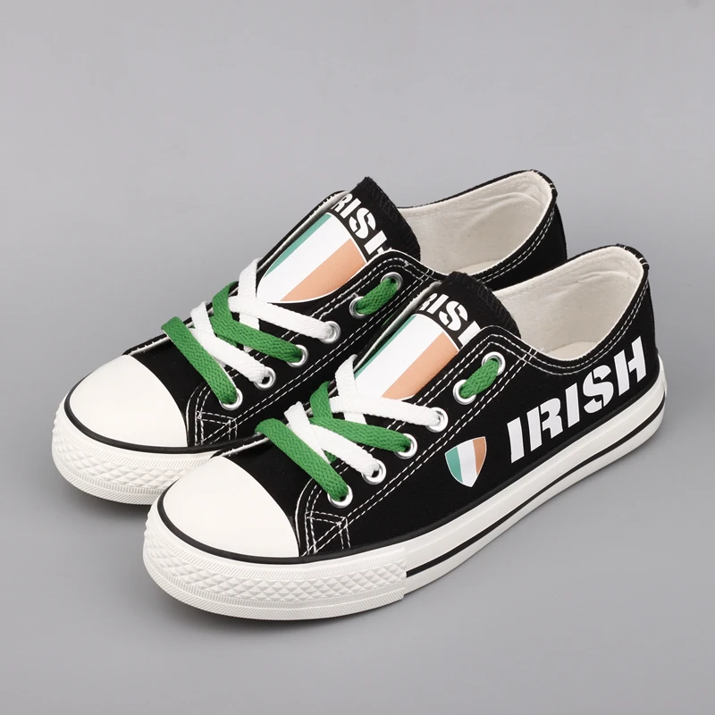 

E-LOV Latest Design Irish Tenis Shoes Men Customized Ireland National Flag Printed Casual Canvas Shoes sapato masculino