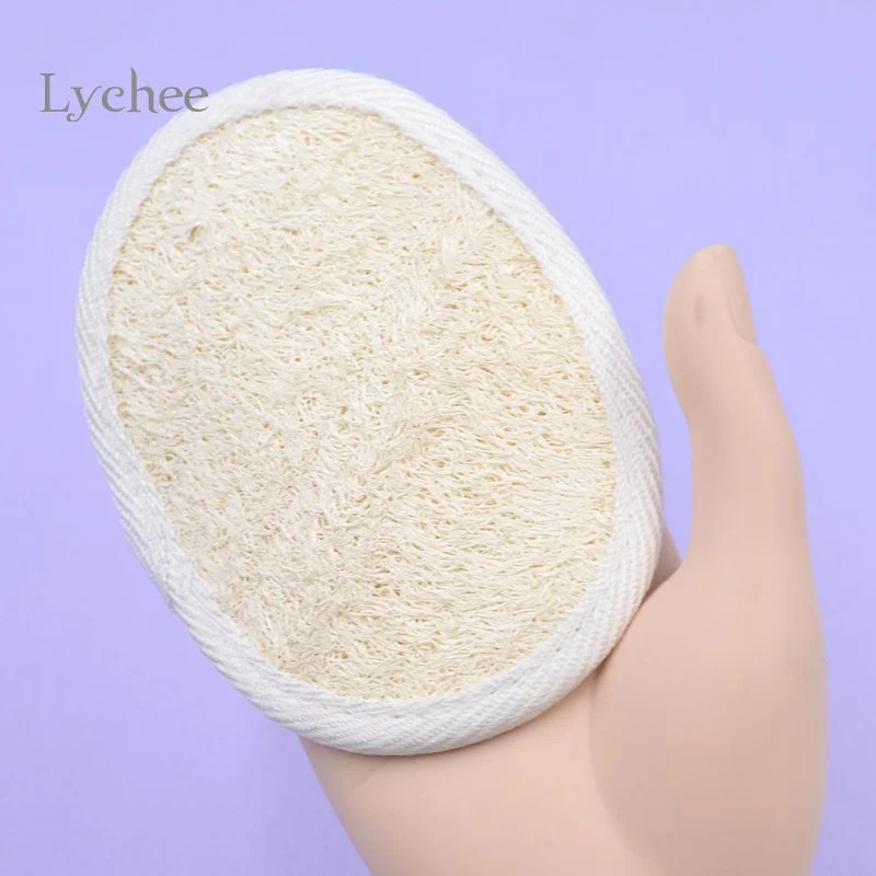 Lychee жизнь 2 шт. отшелушивающая люфа перчатки для ванны Luffa Губка Душ Спа тела чистящие скребки для купания Массажная щетка