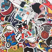 100 шт Случайные граффити мультипликационные наклейки животных Стиль Водонепроницаемый ПВХ для шлем для ноутбука багаж личности DIY стикер бомба JDM