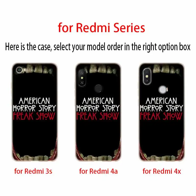 Мягкий силиконовый чехол для телефона Xiaomi Redmi 8 8a 7 7a 6a 5a 5plus Note 9 6 5 Pro 8t Y2 Y3 TV American Horror