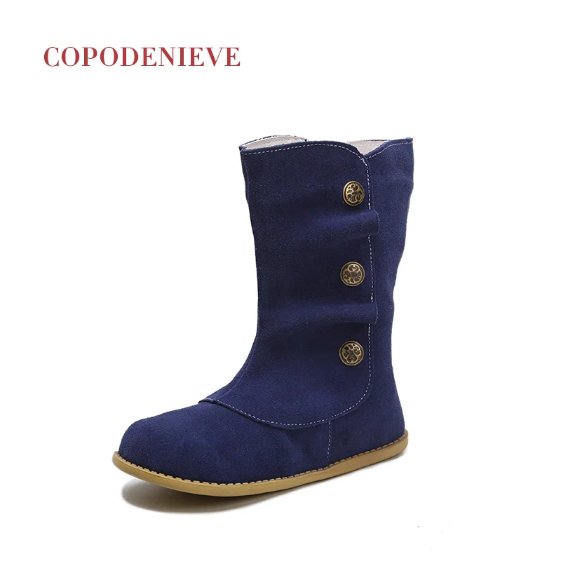 Ceny COPODENIEVE obuwie dziecięce wiosna jesień maluch chłopcy buty wsuwane dzieci wsuwane skórzane dziecięce obuwie na co dzień dziewczynka
