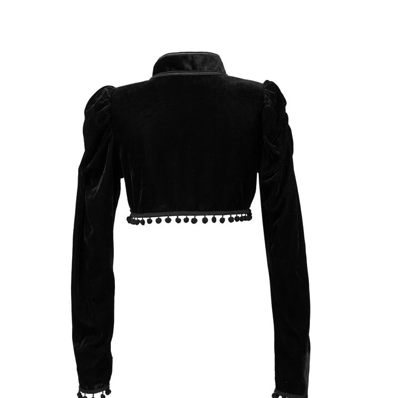Womens Vintage Steampunk Gothic Long Bell Sleeve Cropped Bolero Shrug Outwear Womens Vintage Steampunk Gothic Long Bell Sleeve Cropped Bolero Shrug Outwear