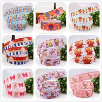 YJHSMY 22 мм Радужный медведь напечатанный grosgrain лента, аксессуары для одежды, Свадебная лента для подарочной упаковки, MD52013 - изображение