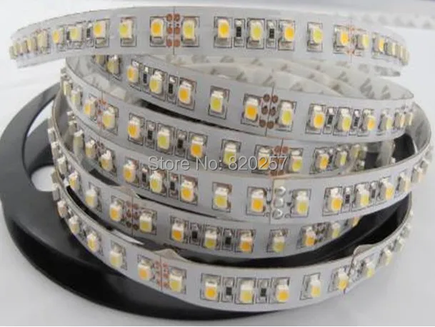 

5M Reel DC12V 600 SMD3528 leds CCT Color Temperature Adjustable and dimmable strip White+Warm white