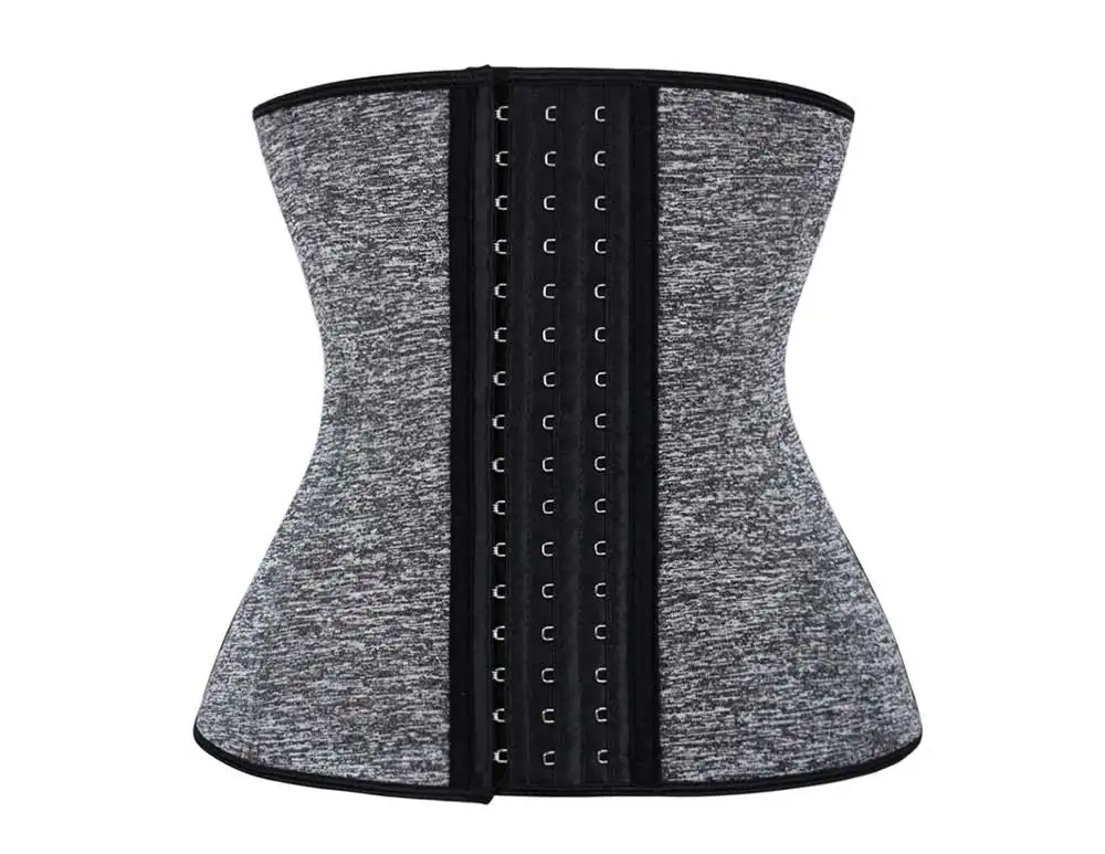NB1649-01 Atbuty Neoprene Waist Trainer 9 Steel Boned Waist Shaper Plus Size Tummy Cincher Corsets Shapewear (13)