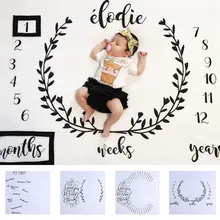 100X100 см Instagram фото фон Коврик Одеяло маленьких Milestone Одеяло Фото Опора пеленание