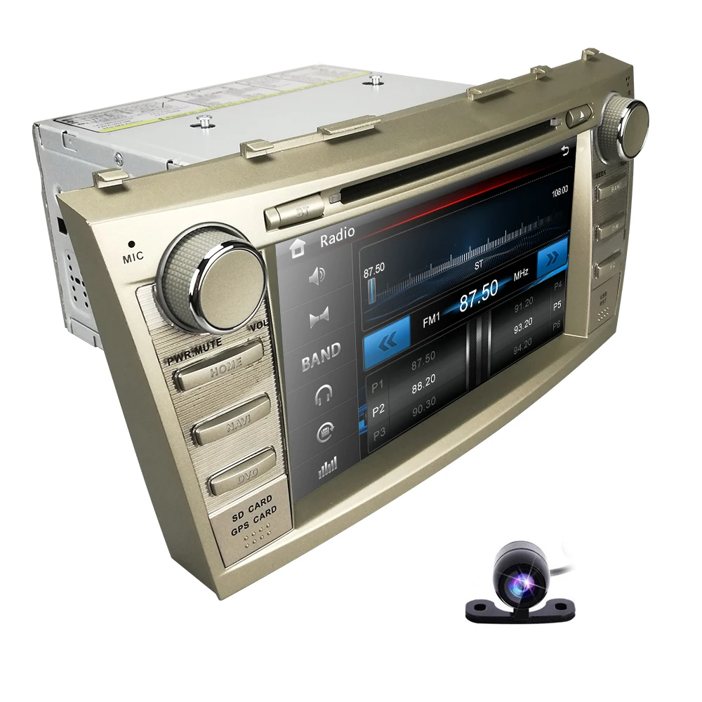 Sale Touch screen 7Inch  RDS Car DVD player for Toyota CAMRY 2007-2011 AURION 2006-2011 Bluetooth USB Mirror link Free Camera SD card 4
