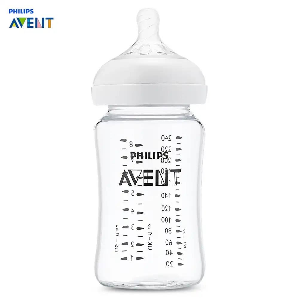 avent glass milk bottle