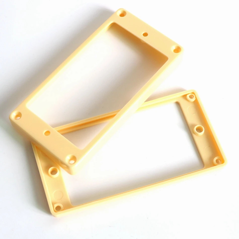 Donlis 4pcs Flat / Arched Humbucker Guitar Pickup Rings Ivory Color Guitar Pickup Surrounds