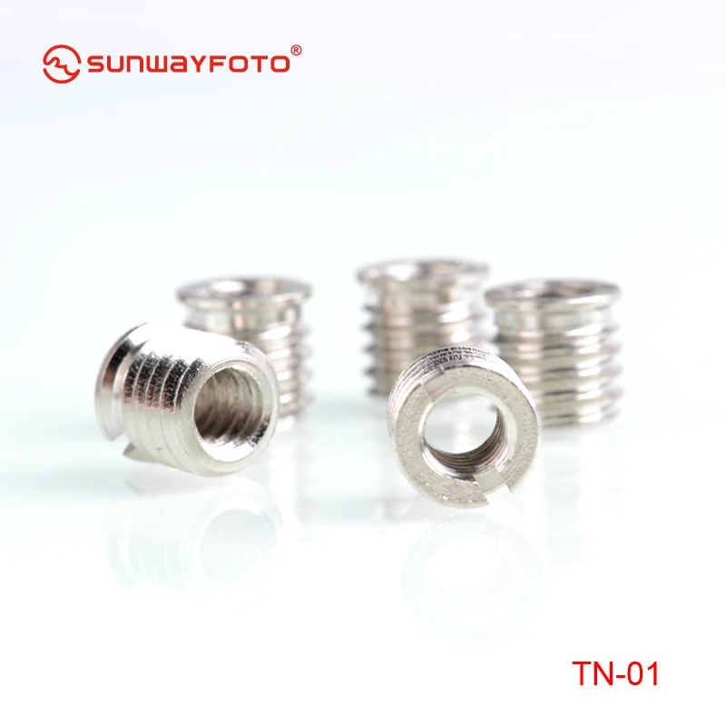 Адаптер для штатива Sunwayfoto из нержавеющей стали 1/4 дюйма 3/8 втулка головки
