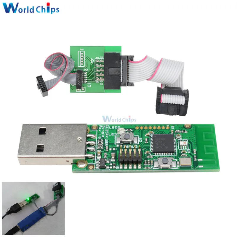 Беспроводной модуль захвата ключа Zigbee CC2531 CC2540 Sniffer Bluetooth BLE 4 0 USB программатор