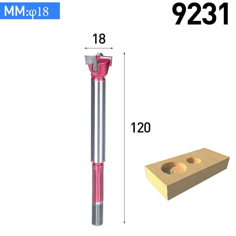 HUHAO 1 шт., сверло по дереву промышленного класса, длина 120 мм, фрезы для бурения по дереву, ДСП, МДФ, сверление по дереву - Длина режущей кромки: 9231