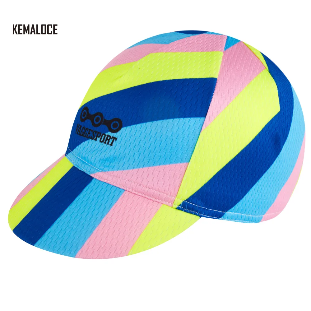 KEMALOCE Colorful Neon Design Summer Mesh Headset Cycling Cap Polyester Bike Hat Gorras De