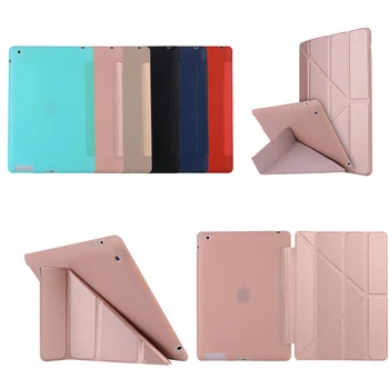 

Ultra Thin Stand Design PU Leather case for ipad 3 4 2 Cover Colorful Flip Smart Cover Smart cover for iPad4 Table Case