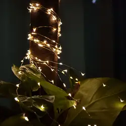 5 м 50 светодиодный провод Медь Фея огни строки на Рождество Свадебная вечеринка сад уличные украшения дропшиппинг