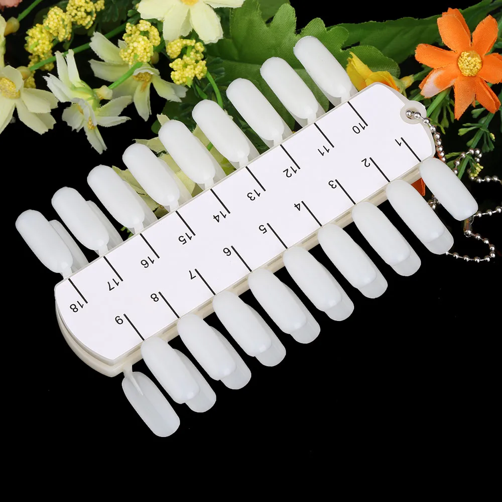 

36 Tips White Nail Art Display Color Chart Nail Polish Display Double-Layer Nail Art Practice Design Training Polish Color Card