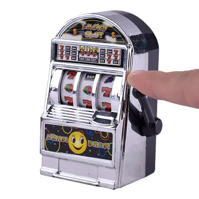1pc Lucky Jackpot Mini Slot Machine Antistress Educational Toys for Children Games Birthday Gifts Kids Safe Machine Bank Replica 3