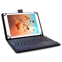 3 in 1 Universal Bluetooth Keyboard Touch Control Tablet Protective Case with Stander for iOS / Android / Windows 9 / 10 inch Fe