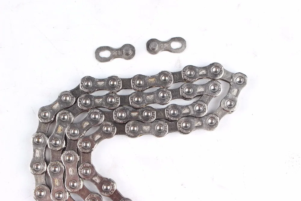 Discount Sunrace CN12S 12-Speed bicycle mtb Mountain bike Chain 126 link Silver 2