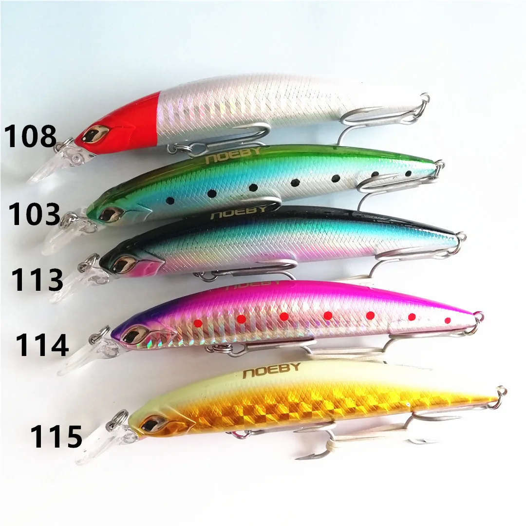 

5pcs 11cm 18g Fishing Lure Crankbait Hard Bait Wobble Fishing Tackle 3D Eyes Minnow Fishing Lure Laser Hard Artificial Bait