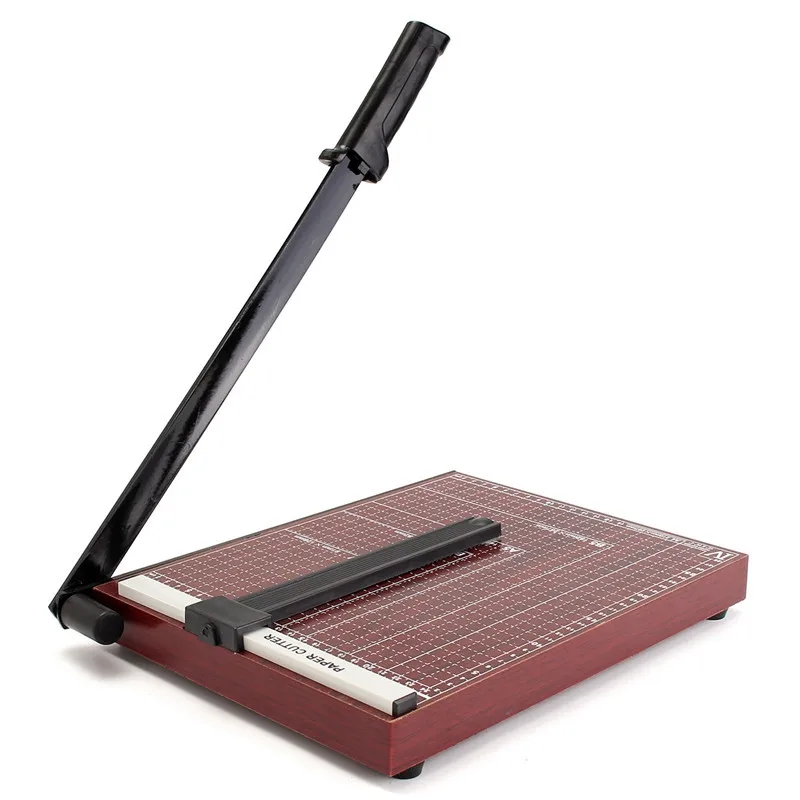 Kopen KiWarm A4 Om B7 Precisie Foto Rotary Papiersnijder Hout Guillotine Trimmer Mes 12 Vellen Maat L Thuis Kantoor Ambachtelijke papier Tool