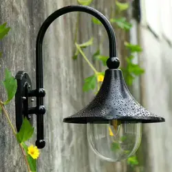 Громкоговоритель настенный светильник светодиодный водонепроницаемый IP44 E27 Базовая дверь в сад голова двора лампа настенные лампы лампе