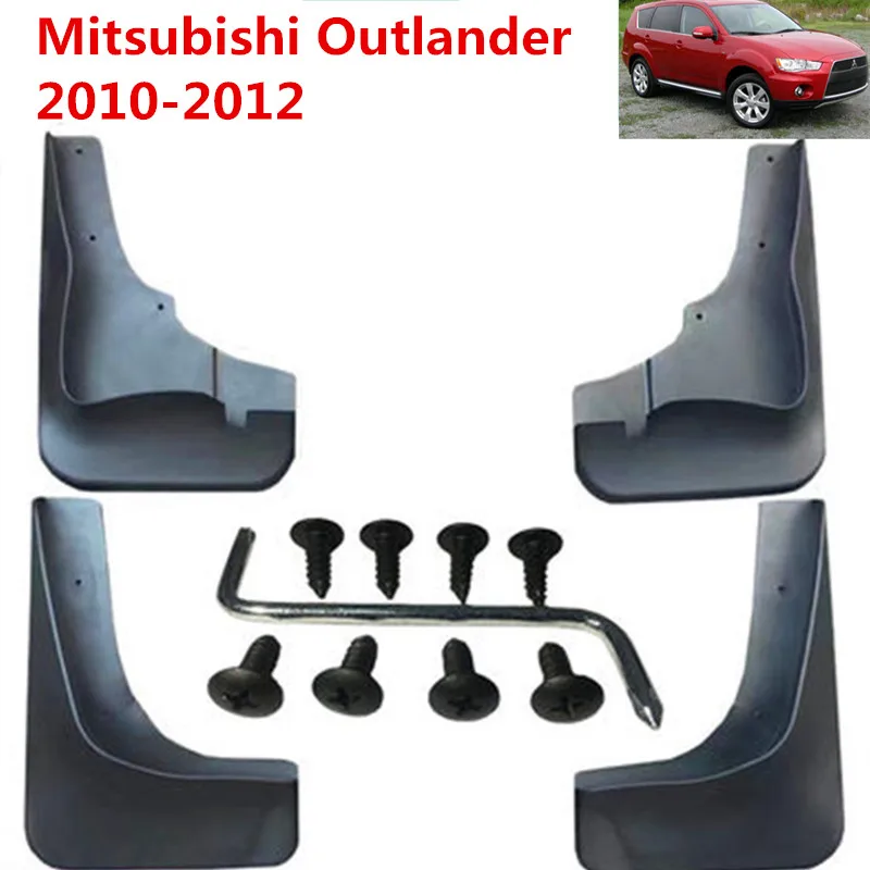 

Car Mudflaps Splash Guards Mud Flap Mudguards Fender For Mitsubishi Outlander 2010 2011 2012 Car Styling Accessories
