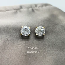 Vanssey, винтажные модные серьги-гвоздики в виде фейерверков, круглые серьги-гвоздики из циркония, вечерние, свадебные аксессуары для женщин, новинка