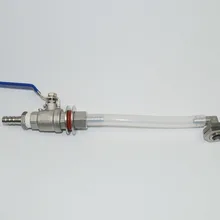 Homebrew бродильный клапан 1/" шланг Барб выход и 3/8" Барб бесшовный арматурный трубопровод