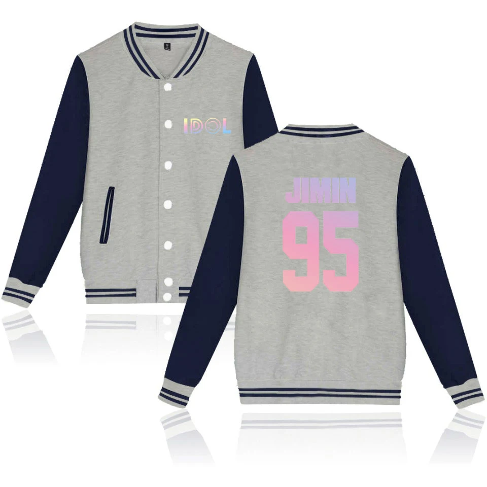 LUCKYFRIFAYF New BTS Idol Love Yourself JungKook/V/Jimin Fans Fashion Kpop Warm Baseball Jacket Men/Women Outwear Coats Jacket LUCKYFRIFAYF New BTS Idol Love Yourself JungKook/V/Jimin Fans Fashion Kpop Warm Baseball Jacket Men/Women Outwear Coats Jacket