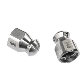 

HOT!Pipe Jetter Pressure Washer Drain Sewer Cleaning Pipe Jetter Rotary Nozzle 5 Jet (1/4 InchF )
